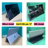 Secondhand Microsoft Surface PRO 6 Window 11 Tablet Intel i5-8th gen 12inch