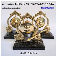 Souvenir Gong Brass ALTAR Miniature Gong Dragon Antique Brass Gong Goal Decoration Gong Classic Display Cabinet Table Decoration