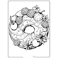 Donut Coloring Pages (Anime Chibi style) - Set of 10 A4 A5 Coloring Pages - COLORING PAGES