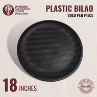 Plastic Bilao Size 18" [ Sold Per Piece ] Black Bilao Food Bilao Tray Reusable Bilao