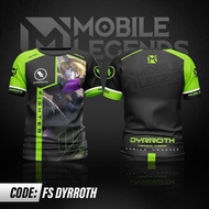 New and Series Mobile-legends: Bang Inspirational Game Hero Dyrroth T-shirt, Supports Free Customiza