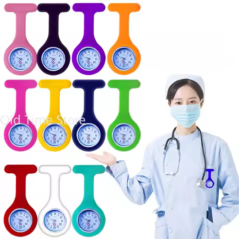 Fashion Pocket Watches Silicone Nurse Watch With Battery Doctor Medical Unisex Watches Clock