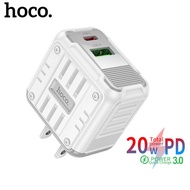 Hoco C135 pd20w Đồ sạc di động cổng kép USB & USB-C thiết bị sạc nhanh QC3.0 Bộ Sạc gắn tường cho Ip