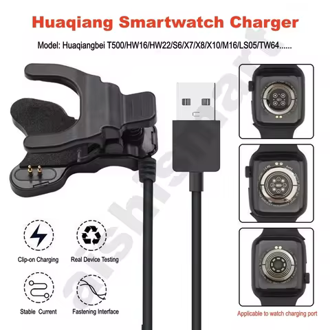 Clip Charger 2pin 3pin 3mm 4mm 7mm for Smart Watch Bracelet Band Charging Clip Huaqiangbei T500 HW16