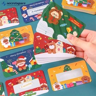 SECRETSPACE 20Pcs Christmas Reward Scratch Card Film Coated Stickers Scratch Off Labels DIY Children