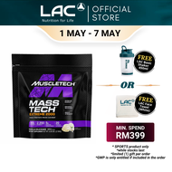 [Expiry May 2028] Muscletech Mass Tech Extreme Vanilla 6.00 lbs. (2.72kg)