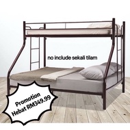 Full Metal Bunk Bed/Katil 3 in 1/Katil Ibu Anak/Loft Bed/Katil Besi 2 Tingkat/Katil Queen/Katil Sing
