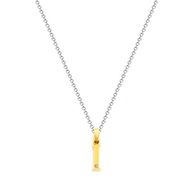 FAR EAST 9K/ 375 Yellow Gold Letter I Diamond Pendant