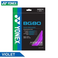 YONEX BG80 Badminton String Repulsion Power 100%ORIGINAL Made in Japan Tali Racket Badminton 0.68mm