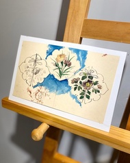 19th century德國瓷器設計手稿 - Vintage Draft - 古董