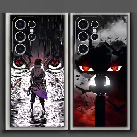 Cool Anime Eyes Sharingan Case for Samsung Galaxy S23 Ultra S20 S24 Plus S21 FE S25 Edge Black Soft 