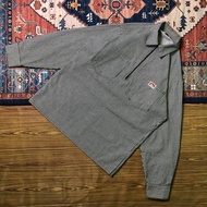 HALFZIP HICKORY BEN DAVIS WORK SHIRT SIZE M / LIKE NEW