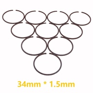 10pcs 34mm x 1.5mm Piston Ring Fit STIHL FS45 FC55 FS75 FS80 FS85 FH75 HL45 KM55 BG45 BG46 BG55 BG65