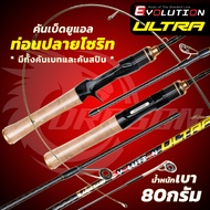 คันเบ็ด ULTRA ปลายคันโซริดแท้ มีเบท สปินโค้งสวยๆ เรียวเล็ก น้ำหนัก 80 กรัม เวท 3-8 ฟุต 6 ฟุต และ 6.5