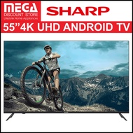 SHARP 4T-C55EK2X 55" 4K UHD ANDROID TV + FREE FIXED WALL MOUNT