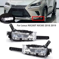 Car Foglights For Lexus NX200T NX300 2018 2019 led Fog Light DRL Fog Lamp front bumper headlight fog