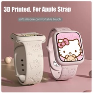 3D Imprint Neck Strap for Apple Watch Band Series 11,10,9,8 7 SE 6 5 4 3 2 1, Ultra 49mmi watch sili