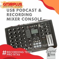 RECORDING TECH PRO RTX6 USB AUDIO MIXER RECORDING PODCAST STUDIO