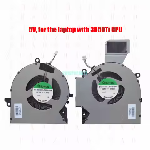L+ New for HP Omen 16-B 16-C TPN-Q265 TPN-Q267 CPU / GPU Cooling Fans 5V