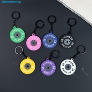 ALLGOODS Barbell Plates Key Chain, Mini Simulation Barbell Plates Keyring, Trendy Creative Bag Charm
