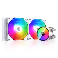 ZOOMFLOW 240 XT Snow 240mm AIO CPU Liquid Cooler, 240mm Radiator, Dual 120mm ARGB Fans, Compatible w