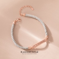 Sunset Confession Spain I Love You 925 Sterling Silver Bracelet [SL915] Bright Star