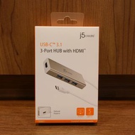 門市全新現貨‼️ j5create JCH451 USB 3.1 Type-C轉HDMI充電傳輸集線器