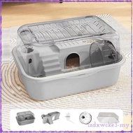 [LzdxwckefaMY] Hamster Cage Transparent Luxury Hamster Habitat Guinea Pigs Rats Hedgehog