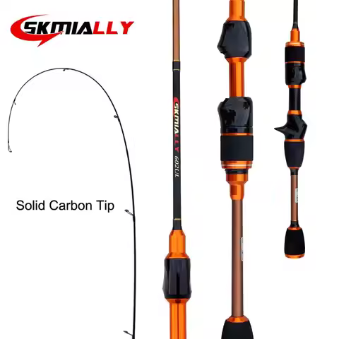 Skmially Spinning rod carbon ul 1.8m 1.68m0.8-5g ultralight casting fishing rod fishing accessories 
