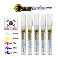 OREX Korea Paint Marker (Yellow,Red,White,Green,Blue) Waterproof Paint Coloring Marker Pen vehicle c