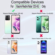 Ibywind Screen Protector for Xiaomi Redmi Note 12S 4G(6.43") 2 Pack+1 Pack Camera Len Protector+1 Ba