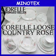 Corelle Loose Country Rose (Divided Plate/Dessert Bowl/Soup Plate/Serving Bowl) Pinggan Mangkuk Corelle/ Gelas Corelle