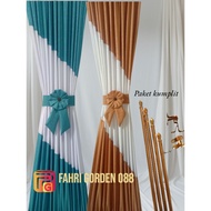 Butterfly window curtains, Fita combination curtains,