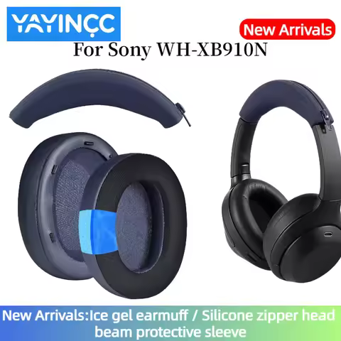 YAYINCC Replacement Sponge Soft Foam Cushion Ear Pads With plastic buckle for SONY WH-XB910N Gaming 