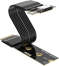 RGEEK | M.2 NVMe PCIe5.0 x4 OCuLink SFF‑8612 Adapter with ReDriver 128Gbps SFF‑8611 4i for eGPU & M.