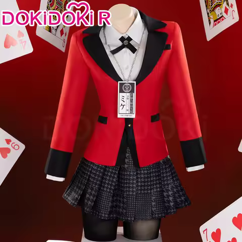 IN STOCK Yumeko Jabami Cosplay Anime Kakegurui Cosplay DokiDoki-R School Uniform Costume Kakegurui Y