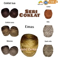 D27 Glossy polyester Knitting Yarn | 105 gram Chocolate Series