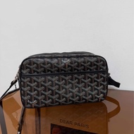 Goyard 相機包／斜背包（黑棕配色）