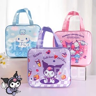 Kuromi Lunch Bag For Kids And Girls Sanrio Melody Cinnamoroll Thermal Lunch Box Bag Insulated Lunch Bag School Student Anime Insulation Ice