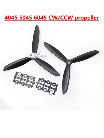 4Pcs /2pcs Prop 4045 5045 6045 6x4.5 5x4.5 4x4.5 Black 3-blade Propeller Props CW CCW For Quadcopter