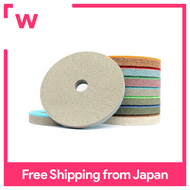 Z-LION 7ชิ้นล้อสำหรับขัดเจียแผ่นเปียกฟองน้ำขัดเพชรสำหรับเครื่องบดทำความสะอาดสำหรับหินอ่อนแกรนิต (4นิ