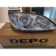 Toyota Camry 2002 ACV30 head lamp light LH
