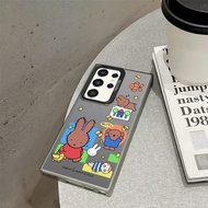 Rabbit Small Fish Niche Cartoon Simple Phone Case Suitable for Samsung S25ULTRA S23ULTRA S25 S24 S23