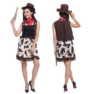 Kids Cowboy Costume Outfit Boys Girls Adult Men Women West Cowgirl  Halloween Performance Cosplay Co