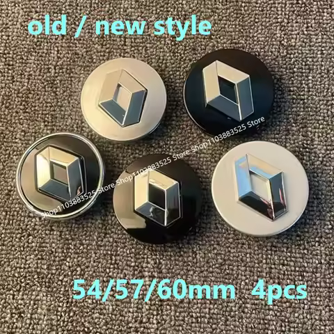 4pcs 54/57/60mm Wheel Center Hub Caps for Renault Laguna Duster Megane 2 3 4 IV Clio Duster Fluence 