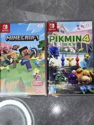Nintendo Switch 遊戲 Minecraft, Pikmin 4, 太鼓之達人
