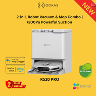 EZVIZ RS20 PRO Robot Vacuum & Mop Combo | 7200Pa Suction | LDS Laser Navigation | Smart App Control