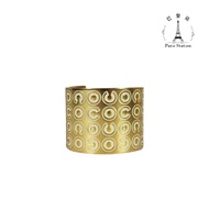 [Paris Station Second-Hand Brand Specialty Store] ** CHANEL * Golden Metal White Enamel COCO Bracele