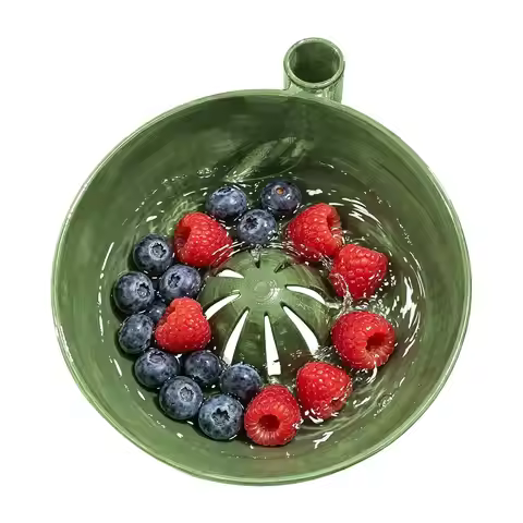 Automatic Fruit Washing Bowl Large Capacity Quick Drain Dynamic Vortex Fruit Cleaning Bowl Plastic S