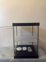模型展示櫃，單層連遙控器燈